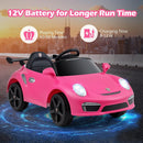 OLAKIDS Licensed Porsche 12V Pink Ride on Car  Electric Vehicle Battery Powered with Remote Control