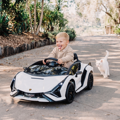 OLAKIDS 2 Seater Kids Ride on Car 12V 4WD Licensed Lamborghini Veneno