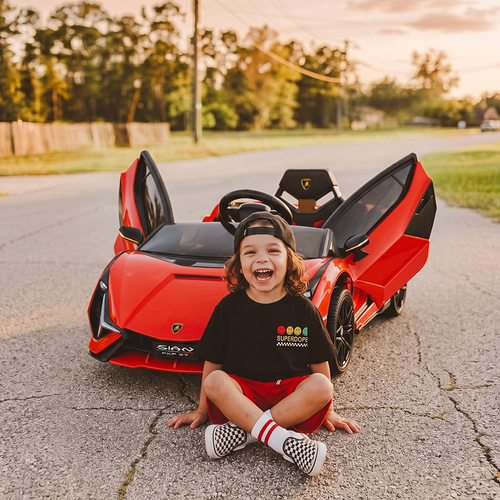 OLAKIDS Licensed Lamborghini SIAN 12V Kids Ride on Car, Toddler Electric Vehicle