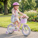 Olakids Kids Bike, 12 14 16 18 20 Inch Mermaid Theme Girls Bicycle with Training Wheels