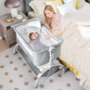 INFANS 3 in 1 Baby Bassinet, Bedside Sleeper, Rocking Cradle, Easy Folding Portable Safer Co-Sleeping Crib
