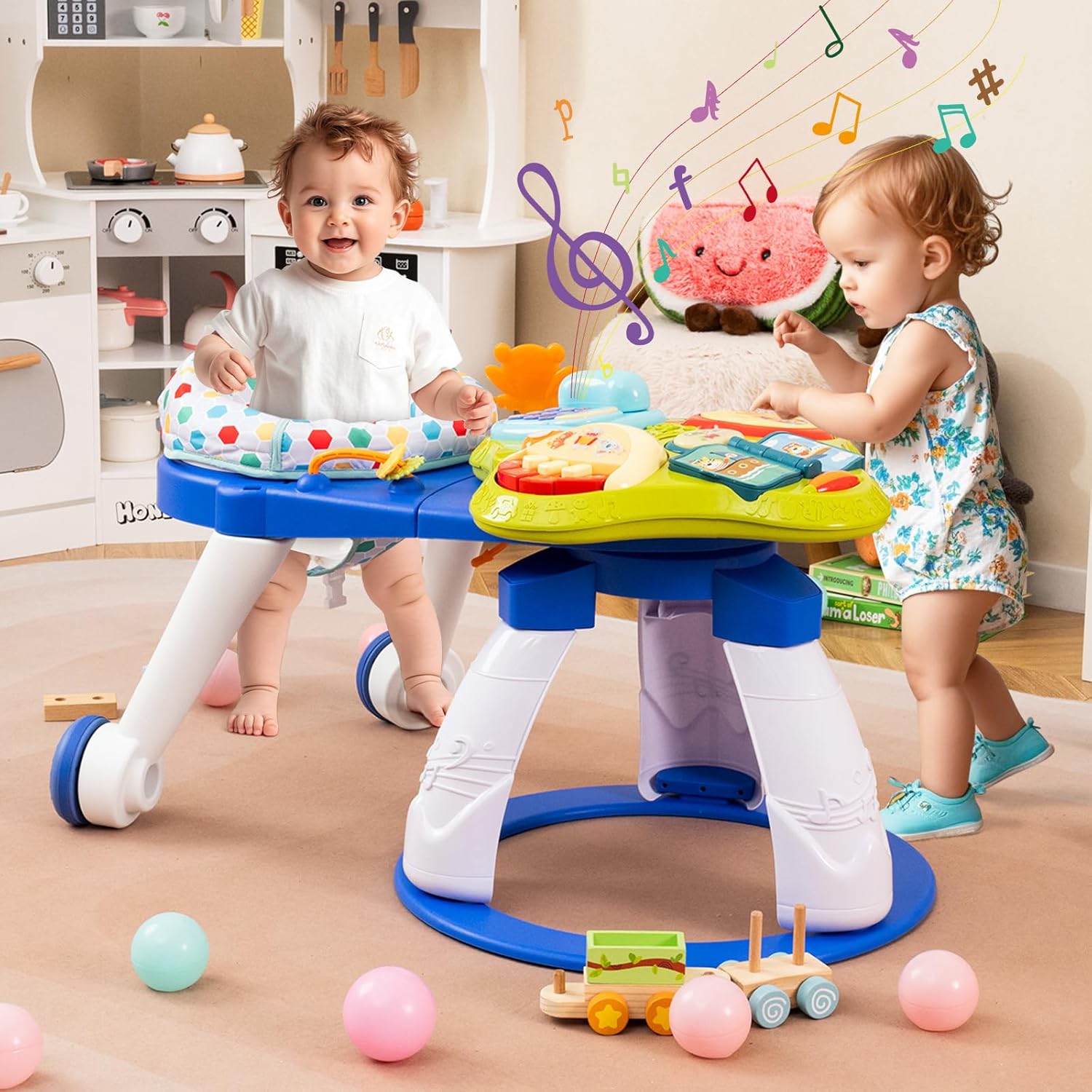 INFANS 3 in 1 Walk Around Baby Activity Center Baby Walker