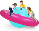 Olakids 8FT Inflatable Dome Rocker Bouncer Outdoor Kids Seesaw & Play Center