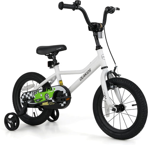 Olakids Kids Bike, 12 14 16 18 Inch Racing Car Themed