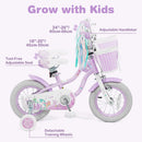 Olakids Kids Bike, 12 14 16 18 20 Inch Mermaid Theme Girls Bicycle with Training Wheels