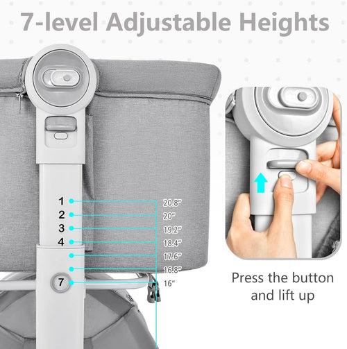 INFANS 3 in 1 Baby Bassinet, Bedside Sleeper, Rocking Cradle, Easy Folding Portable Safer Co-Sleeping Crib