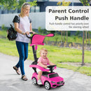 OLAKIDS Licensed Mercedes Benz Push Car for Toddlers, 3 in 1 Baby Stroller