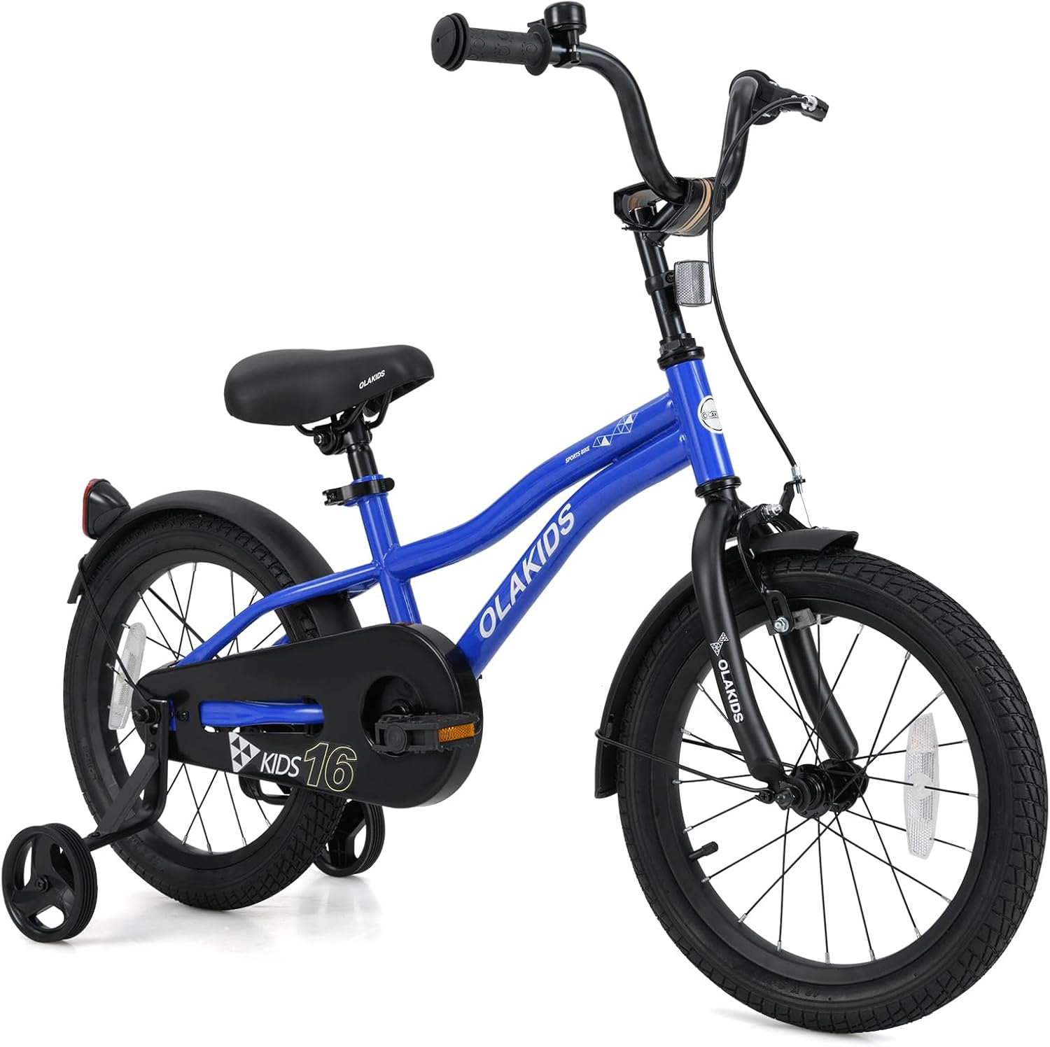 Olakids Kids Bike 12-18 Inch with Training Wheels, Dual Brakes, Adjustable Seat & Handlebar for Boys Girls
