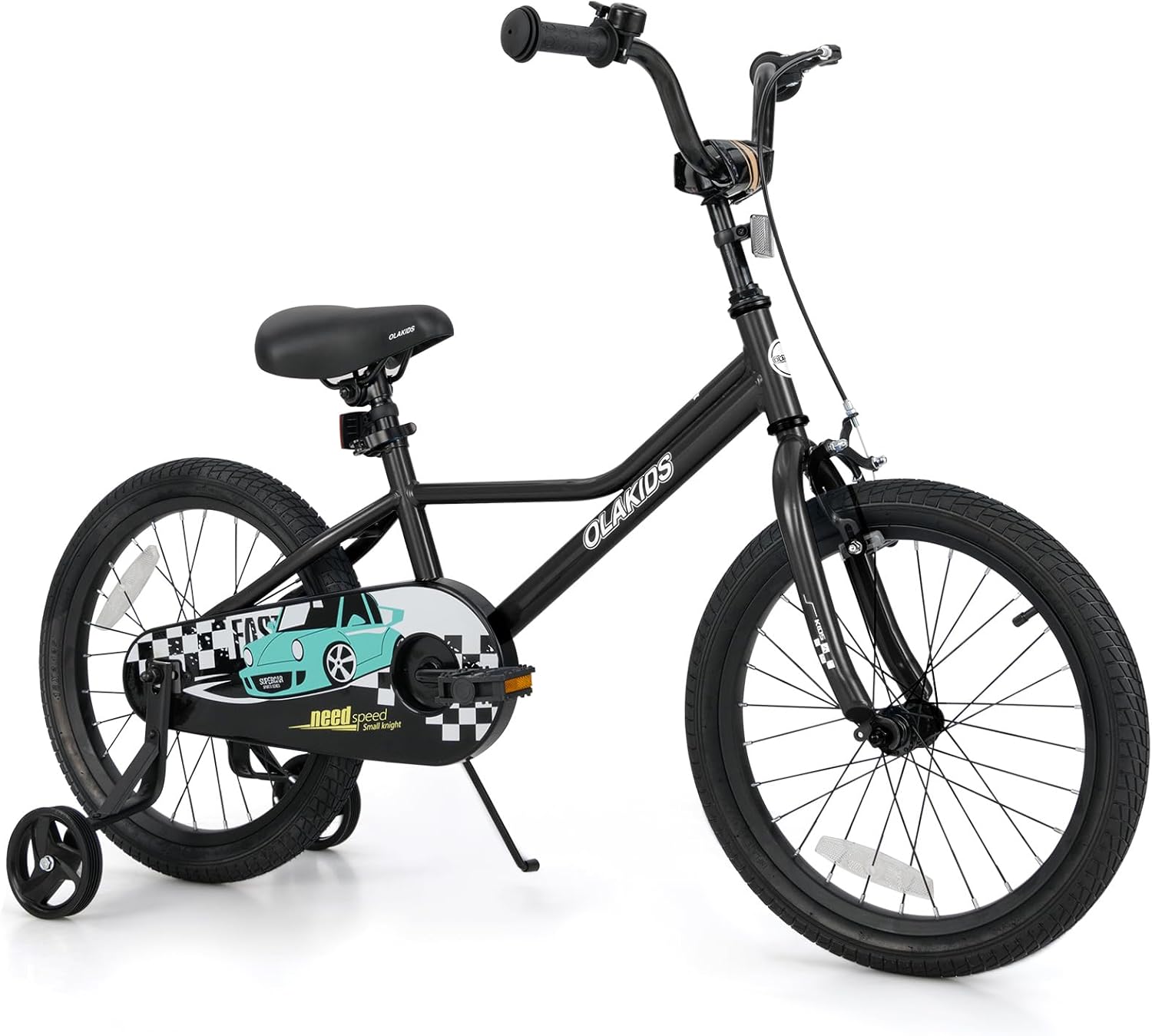 Olakids Kids Bike, 12 14 16 18 Inch Racing Car Themed