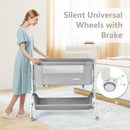INFANS 3 in 1 Baby Bassinet, Bedside Sleeper, Rocking Cradle, Easy Folding Portable Safer Co-Sleeping Crib
