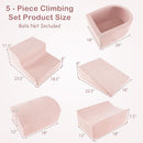 OLAKIDS 5-Piece Toddler Foam Climbing Blocks with Ball Pit, Indoor Play Gym for Crawling & Sliding