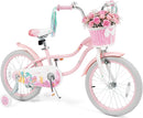 Olakids Kids Bike, 12 14 16 18 20 Inch Mermaid Theme Girls Bicycle with Training Wheels