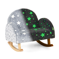 OLAKIDS Kids Sofa with Glow in The Dark, Toddler Rocking Chair