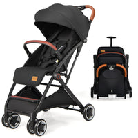 INFANS Lightweight Baby Stroller, Compact Infant with One-Hand Fold, Travel Stroller for Airplane