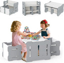 OLAKIDS Kids Table and Chair Set, Toddler 3-Piece Activity Table
