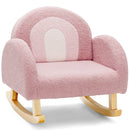 OLAKIDS Kids Sofa, Toddler Rocking Chair with Solid Wooden Frame, Anti-Tipping Design, Plush Fabric, Children Armchair