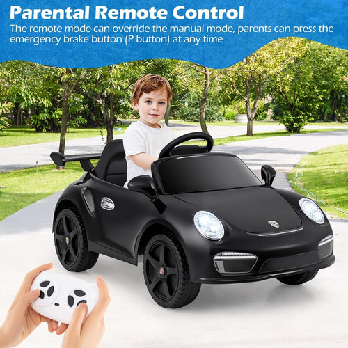 OLAKIDS Licensed Porsche 12V Pink Ride on Car  Electric Vehicle Battery Powered with Remote Control