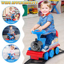 Olakids 6V Electric Ride On Train Track Set Christmas Circus for Kids