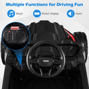 OLAKIDS 12V Ride on Car UTV, Electric Off-Road Truck with Remote Control, Lockable Doors, Safety Belt, Horn, Music, Lights, 4 Wheeler Toys for Kids Toddlers Aged 3+ Years