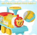 Olakids 6V Electric Ride On Train Track Set Christmas Circus for Kids