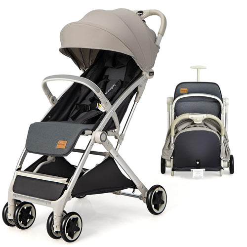 INFANS Lightweight Baby Stroller, Compact Infant with One-Hand Fold, Travel Stroller for Airplane