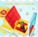 Olakids 6V Electric Ride On Train Track Set Christmas Circus for Kids
