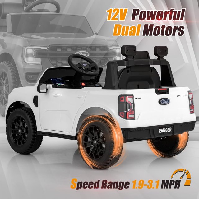 OLAKIDS Licensed Ford Ranger Ride on Car for Kids by OLAKIDS, 12V Electric Vehicle