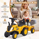 OLAKIDS Licensed Caterpillar Ride on Tractor by OLAKIDS, Foot to Floor Sliding Truck for Kids Toddler Age 1.5-3