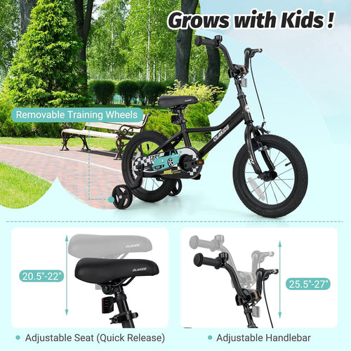 Olakids Kids Bike, 12 14 16 18 Inch Racing Car Themed
