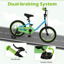 Olakids 12-16 Inch Space Theme Kids Bike with Training Wheels & Dual Brakes for Boys Girls 3-8