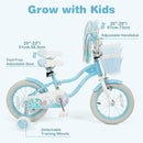 Olakids Kids Bike, 12 14 16 18 20 Inch Mermaid Theme Girls Bicycle with Training Wheels