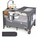 INFANS 5 in 1 Portable Playard, Larger Size Baby Bassinet Bedside Sleeper, Diaper Changer, Foldable Bedside Crib