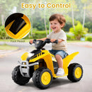 Licensed Caterpillar Kids ATV by OLAKIDS, 6V 4 Wheeler Battery Powered Motorized Quad with LED Headlight Horn for Boys Girls Ages 1.5-3