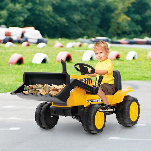 OLAKIDS Kids Ride on Car 12V Electric Excavator Vehicle Construction Truck