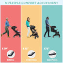 INFANS Lightweight Baby Stroller, Compact Infant with One-Hand Fold, Travel Stroller for Airplane