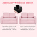 OLAKIDS Kids Sofa, 2 Seat Soft Thick Upholstered Couch for Playroom Kids Boys Girls