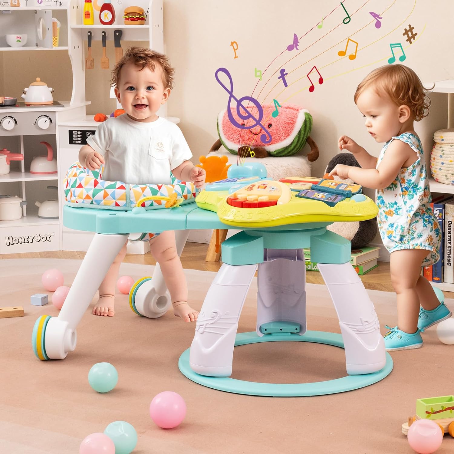 INFANS 3 in 1 Walk Around Baby Activity Center Baby Walker