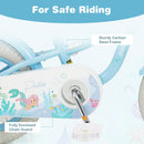 Olakids Kids Bike, 12 14 16 18 20 Inch Mermaid Theme Girls Bicycle with Training Wheels