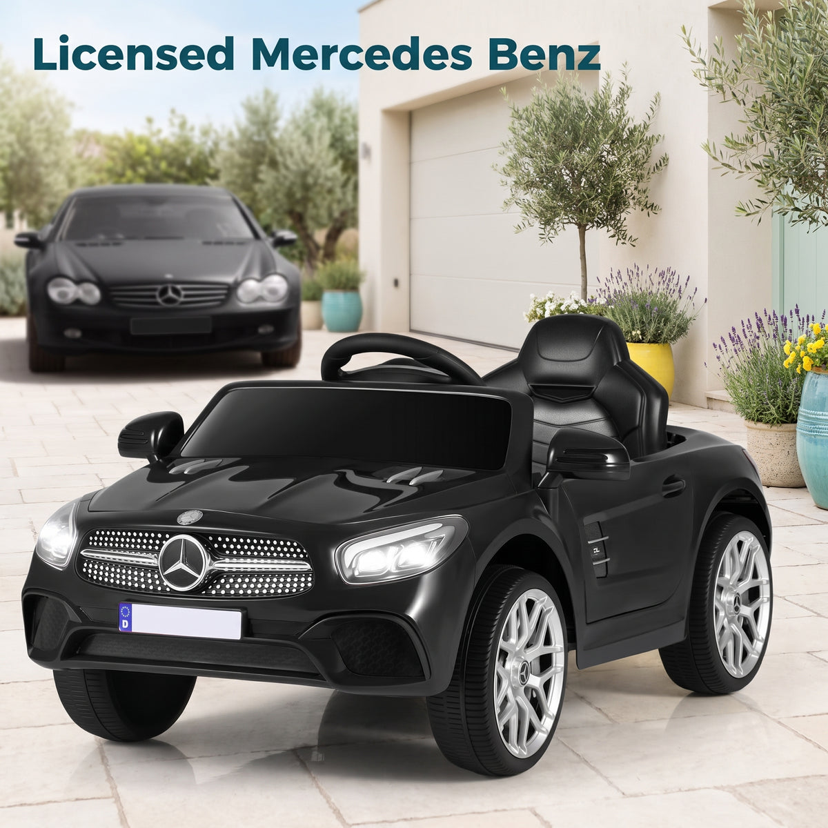 OLAKIDS Licensed Mercedes Benz SL500 12V Kids Ride On Car