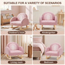 OLAKIDS Kids Sofa, Toddler Rocking Chair with Solid Wooden Frame, Anti-Tipping Design, Plush Fabric, Children Armchair