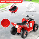 OLAKIDS 6V Kids ATV with Removable Trailer, Forward Backward Function, Widened & Wear-Resistant Wheels, Ride On Toy for Toddlers