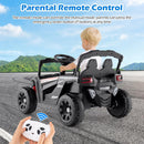 OLAKIDS 12V Ride on Car UTV, Electric Off-Road Truck with Remote Control, Lockable Doors, Safety Belt, Horn, Music, Lights, 4 Wheeler Toys for Kids Toddlers Aged 3+ Years
