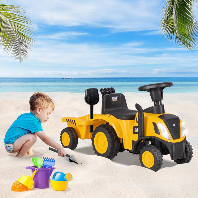 OLAKIDS Licensed Caterpillar Ride on Tractor by OLAKIDS, Foot to Floor Sliding Truck for Kids Toddler Age 1.5-3