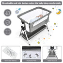 Baby Bassinet Bedside Sleeper with Spine Protecting Support INFANS