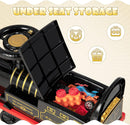 Olakids 6V Electric Ride On Train Track Set Christmas Circus for Kids