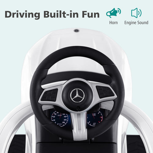 OLAKIDS Licensed Mercedes Benz Push Car for Toddlers, 3 in 1 Baby Stroller