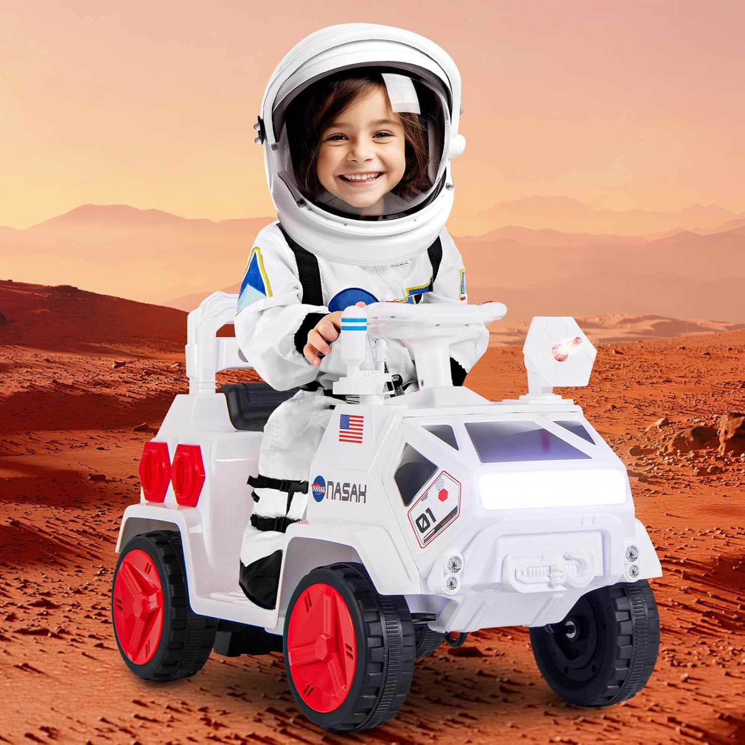 OLAKIDS Ride on Car, 6V Electric Toy for Kids for Toddlers Boys Girls Age 3+