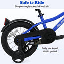 Olakids Kids Bike 12-18 Inch with Training Wheels, Dual Brakes, Adjustable Seat & Handlebar for Boys Girls