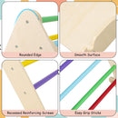 Olakids Pikler Triangle Set 7 in 1 Climbing Toys for 1-3 Inside Foldable Wood Montessori Jungle Gym