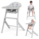 INFANS Washable Baby High Chair, Adjustable Tray, Lightweight, 5-Point Harness, for 6-36 Months Toddlers